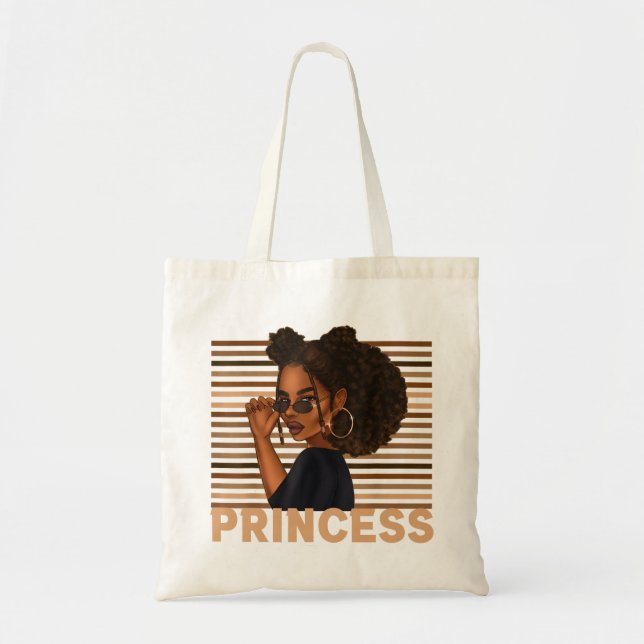 Black Girl Magic African Melanin Princess Tragetasche (Vorne)