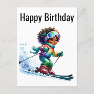 Black Girl Magic Birthday Sista Melanin Frau Feiertagspostkarte