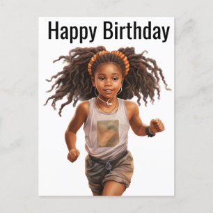 Black Girl Magic Birthday Sista Melanin Frau Postkarte