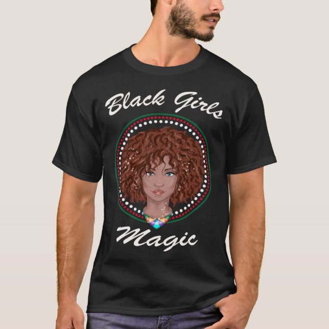 Black Girl Magic Black History Month African Ameri T-Shirt (Vorderseite)