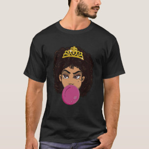 Black Girl Magic Bubblegum Afro Diva Afrikanische T-Shirt