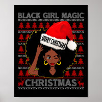 Black Girl Magic Frohe Weihnachts Afroamerikaner