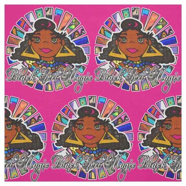 Black Girl Magic Graffiti Schwarze Frau Stoff (Muster)