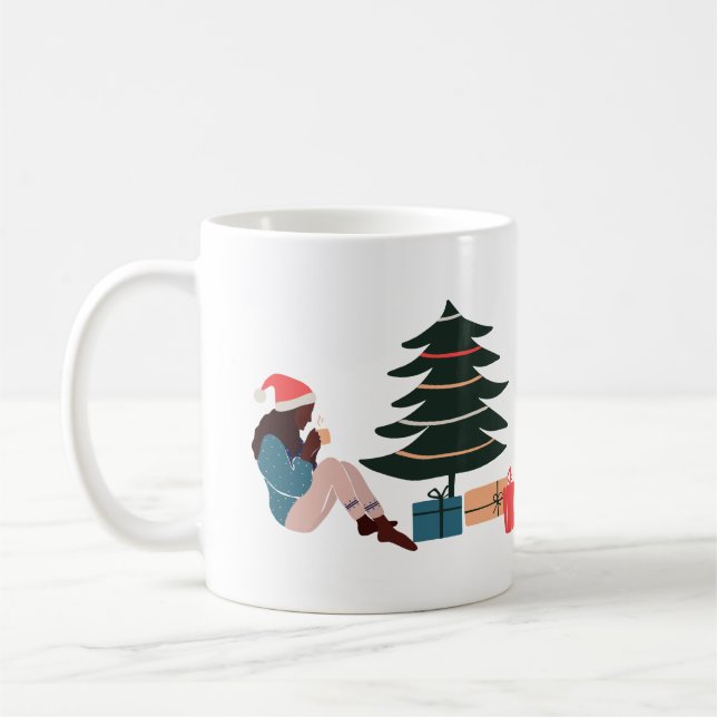 Black Girl Magic Holiday Kaffeetasse (Links)