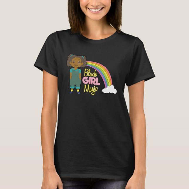 Black Girl Magic Melanin Pride African Afro Queen  T-Shirt (Vorderseite)