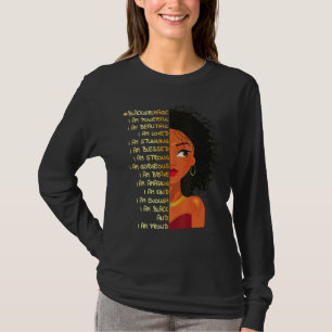 Black Girl Magic Melanin Queen Africa American Bla T-Shirt