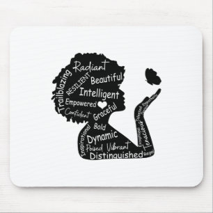 Black Girl Magic-Schwarze Geschichte Monat Bekleid Mousepad