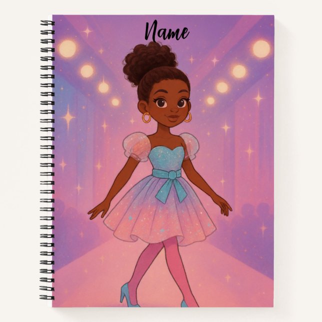 Black Girl Notizbuch (Vorderseite)