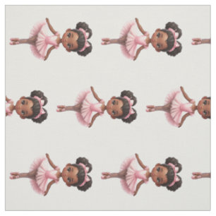 Black Girl Pink Ballerina Ballerina Ballett Stoff
