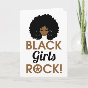 Black Girl Rock-Geschenk Schwarzer Geschichtsmonat Karte