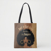 Black Girl Tote Bag