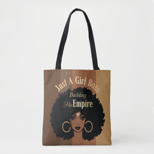 Black Girl Tote Bag Tasche (Vorderseite)
