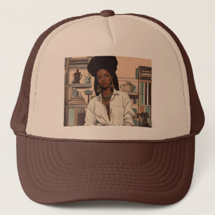 Black Girl Trucker Hat Truckerkappe