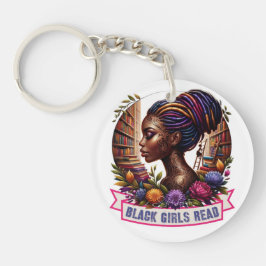 Black Girls lesen Schlüsselanhänger für individuel