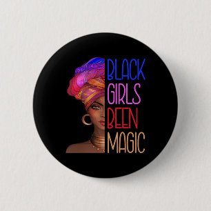 Black Girls waren die magische amerikanische König Button