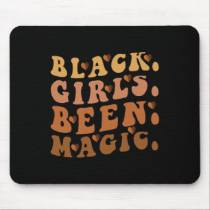 Black Girls waren Magic Melanin Afro American Hist Mousepad