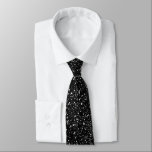 Black glitter background krawatte<br><div class="desc">Elegant black glitter with white sparkles seamless pattern.</div>