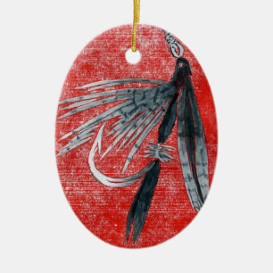 Black Gnat Classic Trout Fly Weihnachtsschmuck