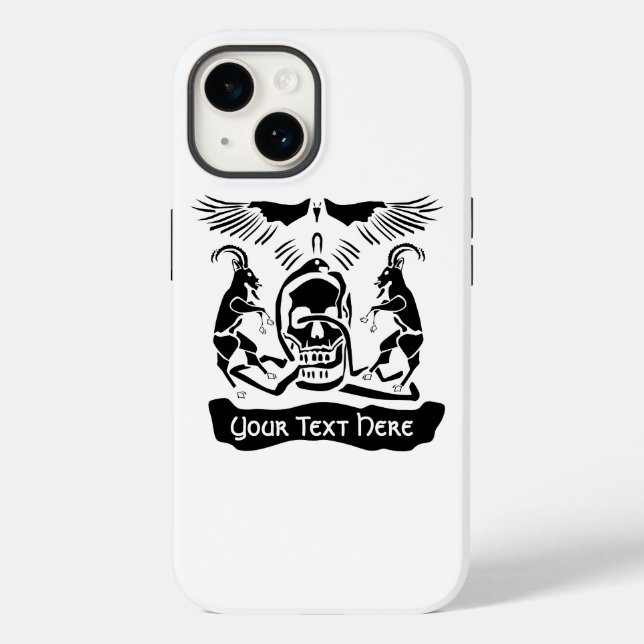 Black Goat Corrupt Trinity Wappen Case-Mate iPhone Hülle (Rückseite)