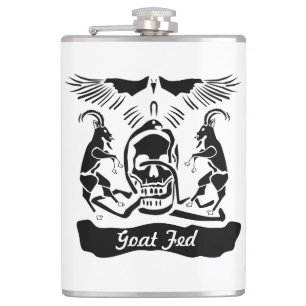 Black Goat Corrupt Trinity Wappen Flachmann