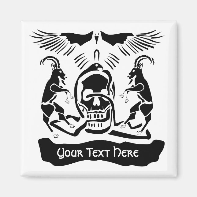 Black Goat Corrupt Trinity Wappen Magnet (Vorne)