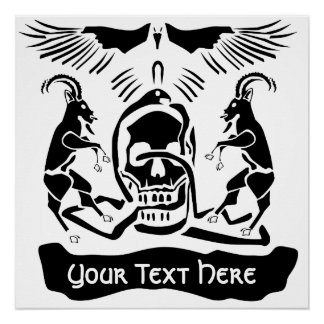 Black Goat Corrupt Trinity Wappen Poster