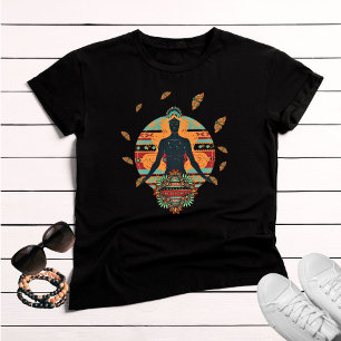 Black Goddess Butterfly Mandala Bohemisch T-Shirt