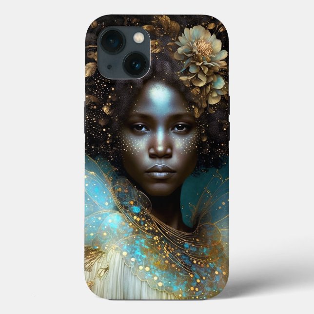 Black Goddess Fantasy Art Case-Mate iPhone Hülle (Rückseite)