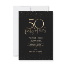 Black Gold 50 and Fabulous Birthday Party