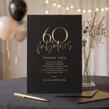 Black Gold 60 and Fabulous Birthday Party