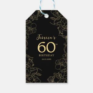 Black Gold 60. Geburtstag Geschenkanhänger