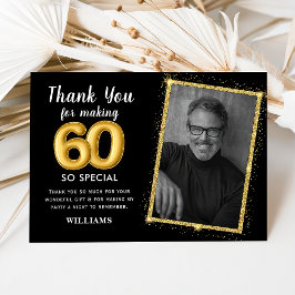 Black Gold 80. Erwachsene Geburtstagsfeier Foto Ei Einladung