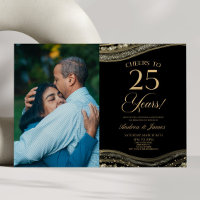 Black Gold Agate 25-jähriges Party zum Hochzeitsta