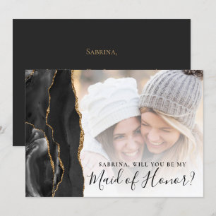 Black Gold Agate Foto Maid of Honor Vorschlag