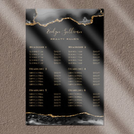 Black Gold Agate Preisliste Poster