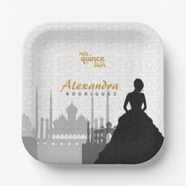 Black & Gold Arabian Quinceñera Teller