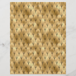 Black & Gold Art Deco Buchblatt