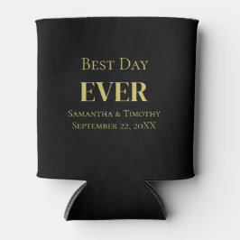 Black Gold Best Day Gastgeschenke Hochzeiten Dosenkühler