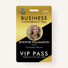 Black Gold Business Conference Foto ID Ausweis