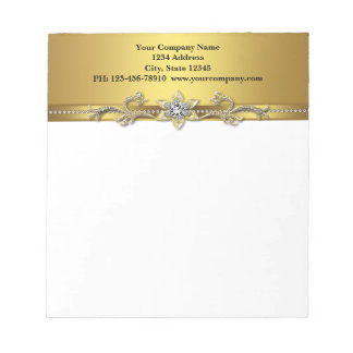 Black Gold Business Notepad Notizblock