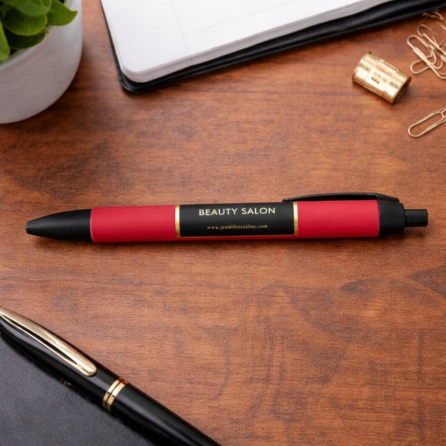 Black gold cardinal red professional promotional kugelschreiber (Black gold and cardinal red professional promotional pen. Perfect for your own business.)