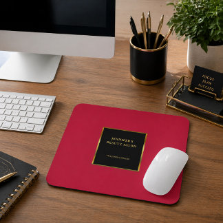 Black gold cardinal red promotional professional mousepad