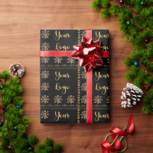 Black Gold Chic Snowflake Herz Einzelhandel indivi