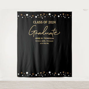 Black Gold Class 2024 Abschluss Wandteppich