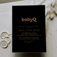 Black Gold Classic BabyQ Baby Shower Barbecue