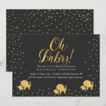 Black & Gold Confetti, Niedlicher Goldschuh