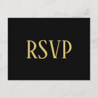 Black&Gold Design - UAWG/Dinner-Auswahl Postkarte