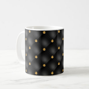 Black Gold Diamond Tufat Coffee Tasse