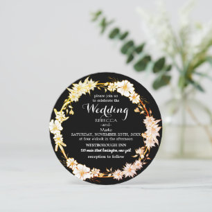 Black Gold-Einladung Einladung