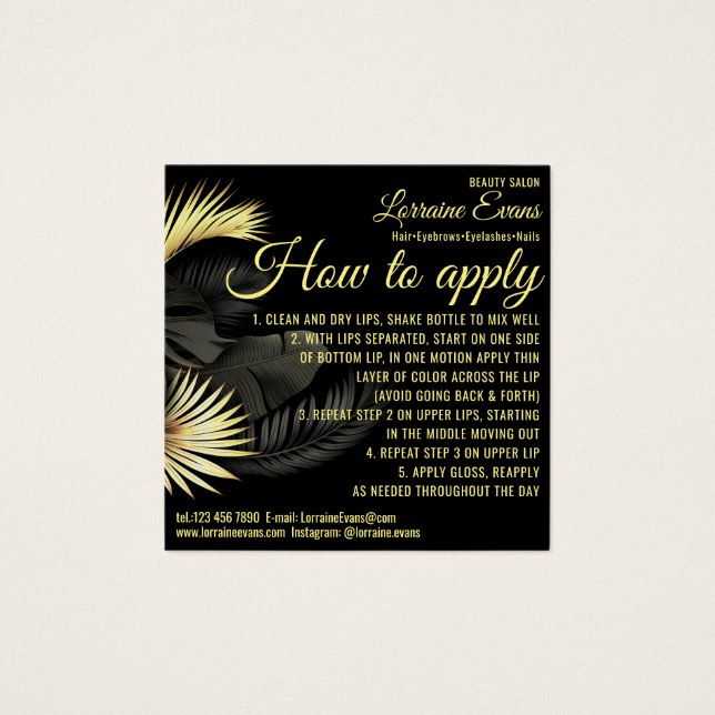 Black Gold Elegant (Vorderseite)